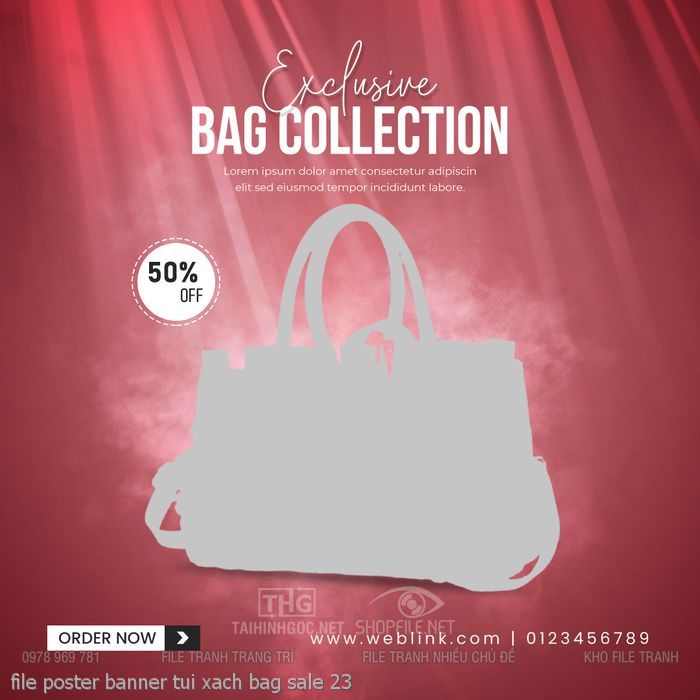 File poster banner tui xach bag sale