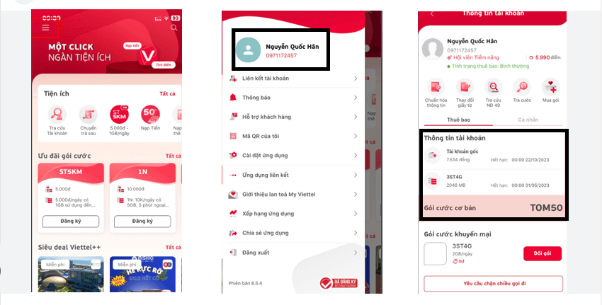 Cách kiểm tra các dịch vụ đang thực hiện viettel miễn phí