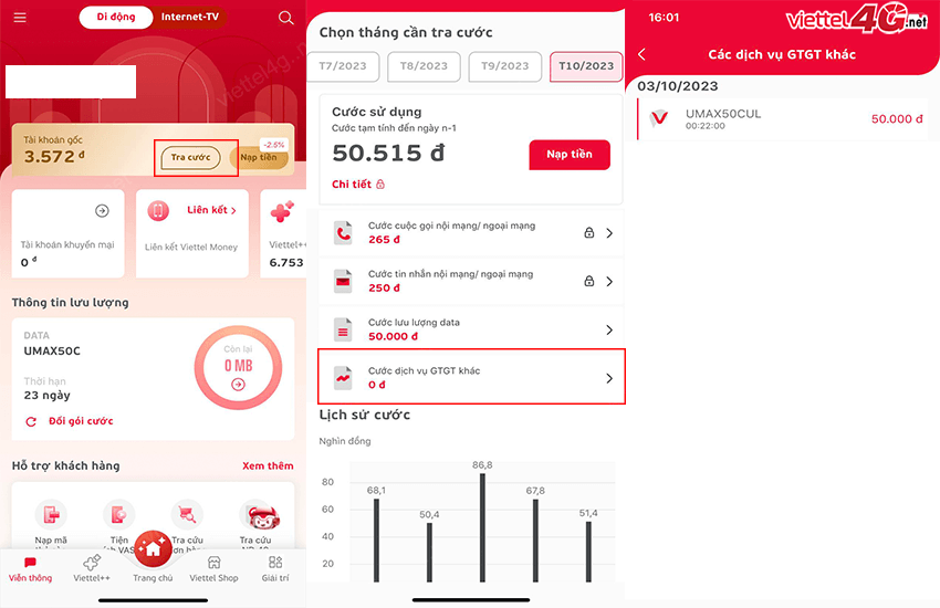 Cách đánh giá và hủy các dịch vụ của viettel trừ tiền ngầm