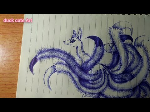 Vẽ yêu quái đuôi bởi bút bidraw a Vẽ hồ ly tinh đuôi bằng bút bidraw a