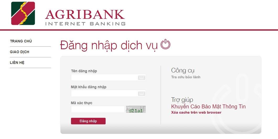 Hướng dẫn cách áp dụng internet banking agribank