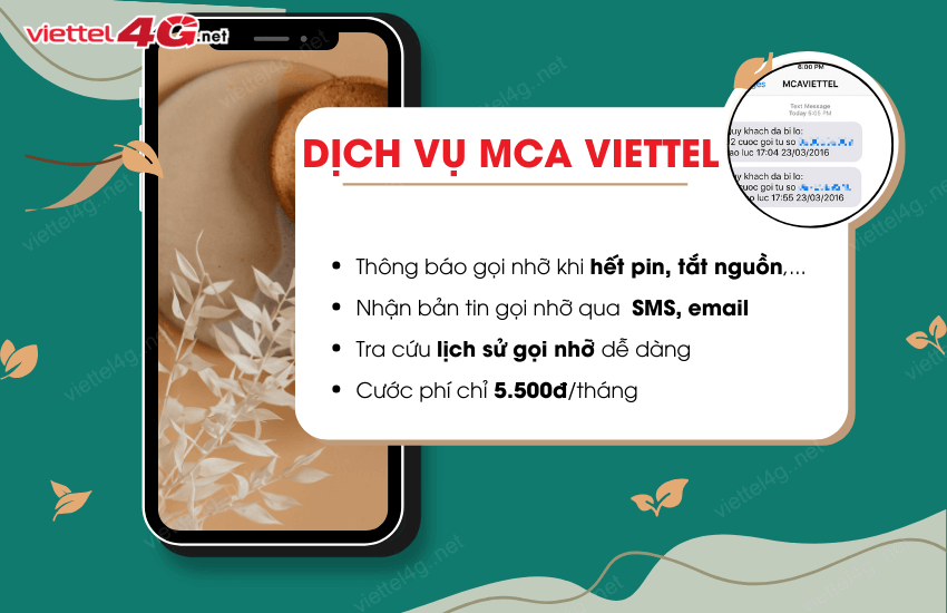 Thông tin về thông tin cuộc điện thoại tư vấn nhỡ viettel mca lúc tắt máy Thông tin về thông báo cuộc call nhỡ viettel mca khi tắt máy