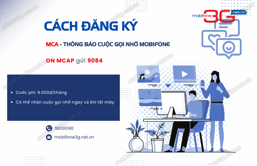 Dịch vụ mca thông báo cuộc điện thoại tư vấn nhỡ mobifone đtháng Dịch vụ mca thông tin cuộc call nhỡ mobifone đtháng