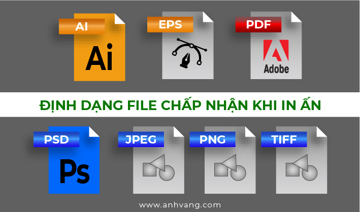 ViỆc cẦn lƯu Ý ĐỊnh dẠng tệp tin chẤp nhẬn lúc thỰc hiỆn in Ấn