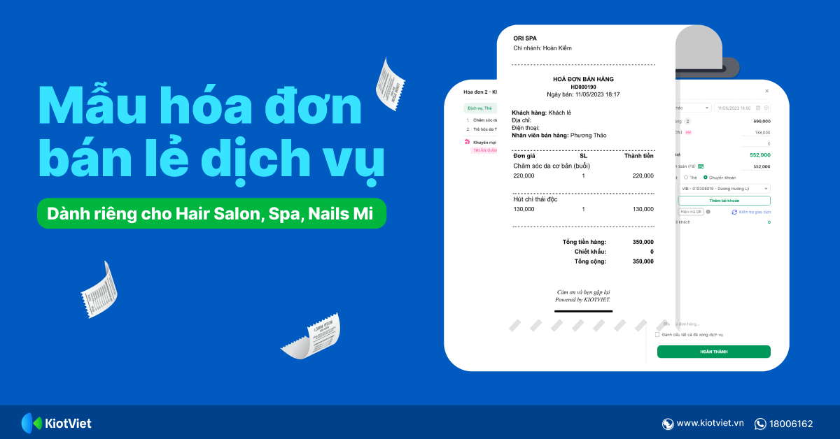 Mẫu hóa đơn bán lẻ chi tiết nhất đến spa thẩm mỹ và làm đẹp viện salon tóc cập nhật Mẫu hóa đơn kinh doanh nhỏ chi ngày tiết nhất đến spa thẩm mỹ và làm đẹp viện salon tóc tóc cập nhật