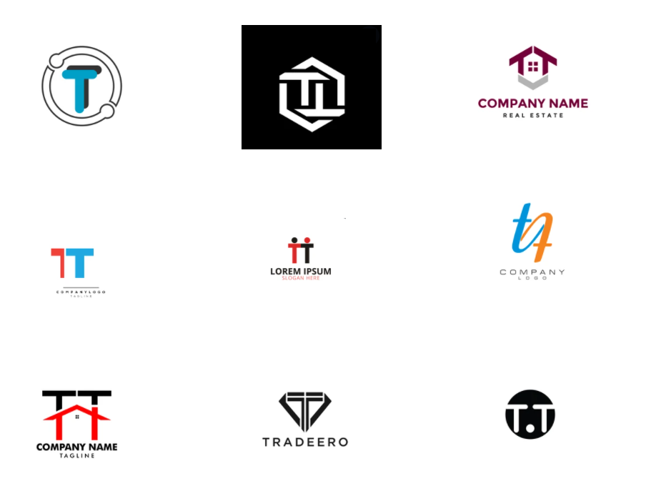 Logo chữ t và t Logo chữ t và t