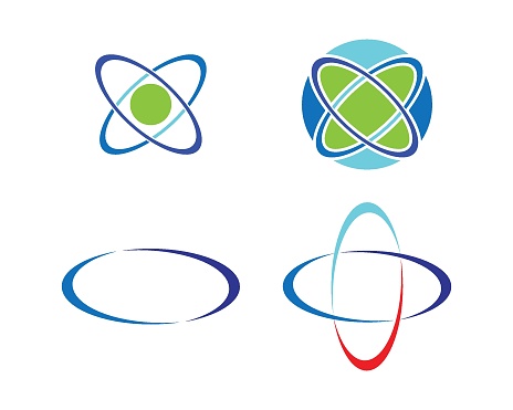 Hình elip logo vector hình minh họa sẵn có