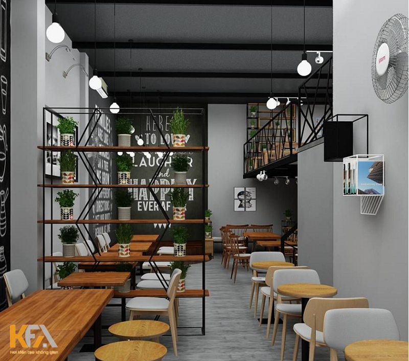 Mẫu thiết kế quán cafe bé dại đẹp giá bèo xu phía năm Mẫu kiến thiết quán cafe nhỏ dại đẹp giá rẻ xu hướng năm